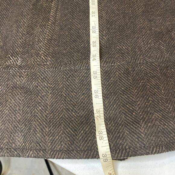 Soia & Kyo Wool Coat Medium Button Up Funnel Neck Pea Coat - Picture 12 of 16